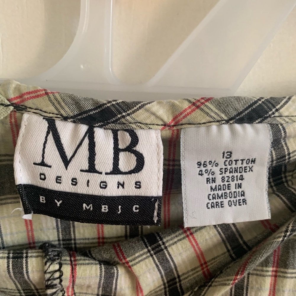 Vintage plaid skort - Picture 3 of 3